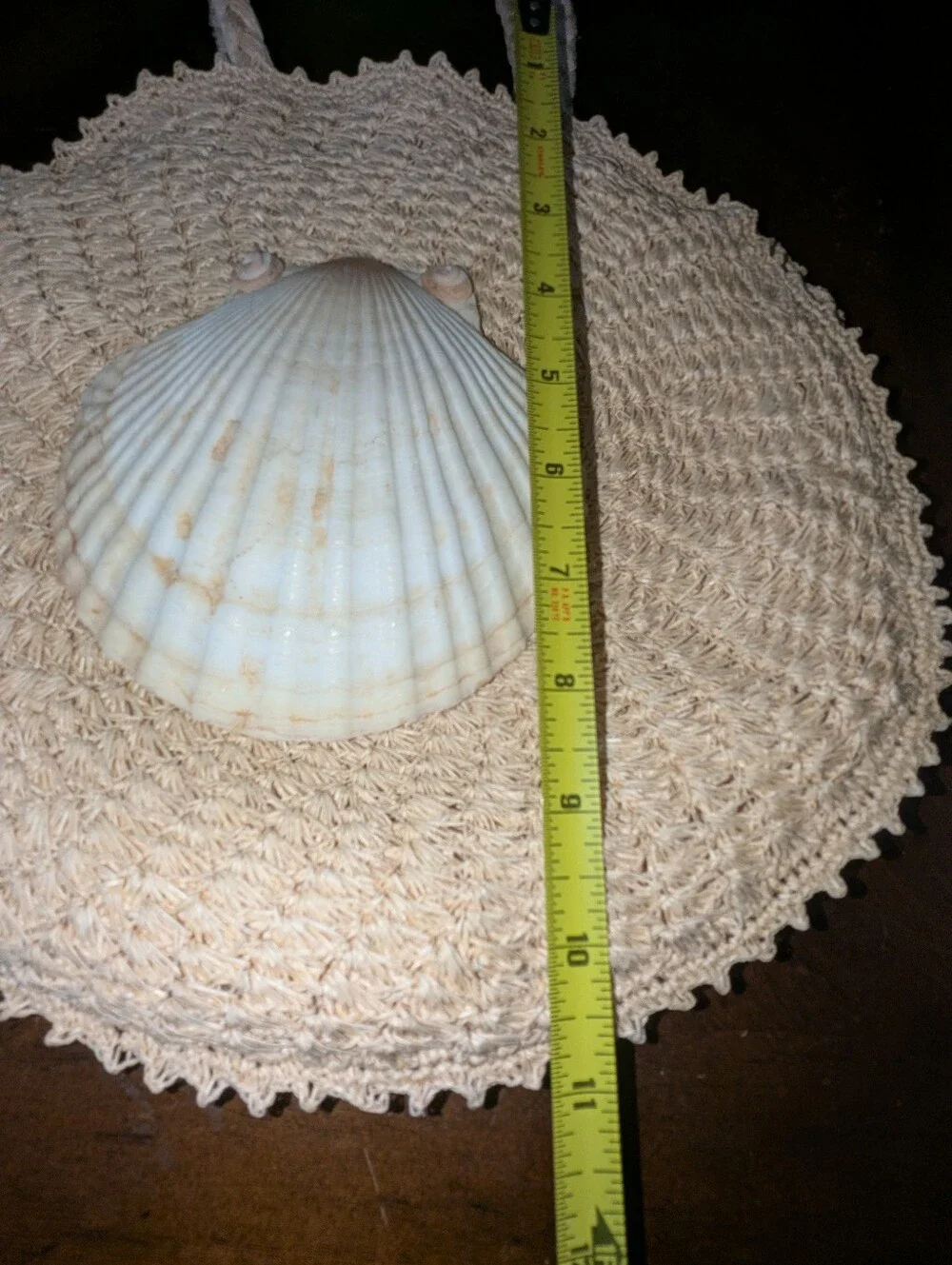 VTG 60s Round Woven Straw Beach Bag Made in Japan Shell - Picture 9 of 10